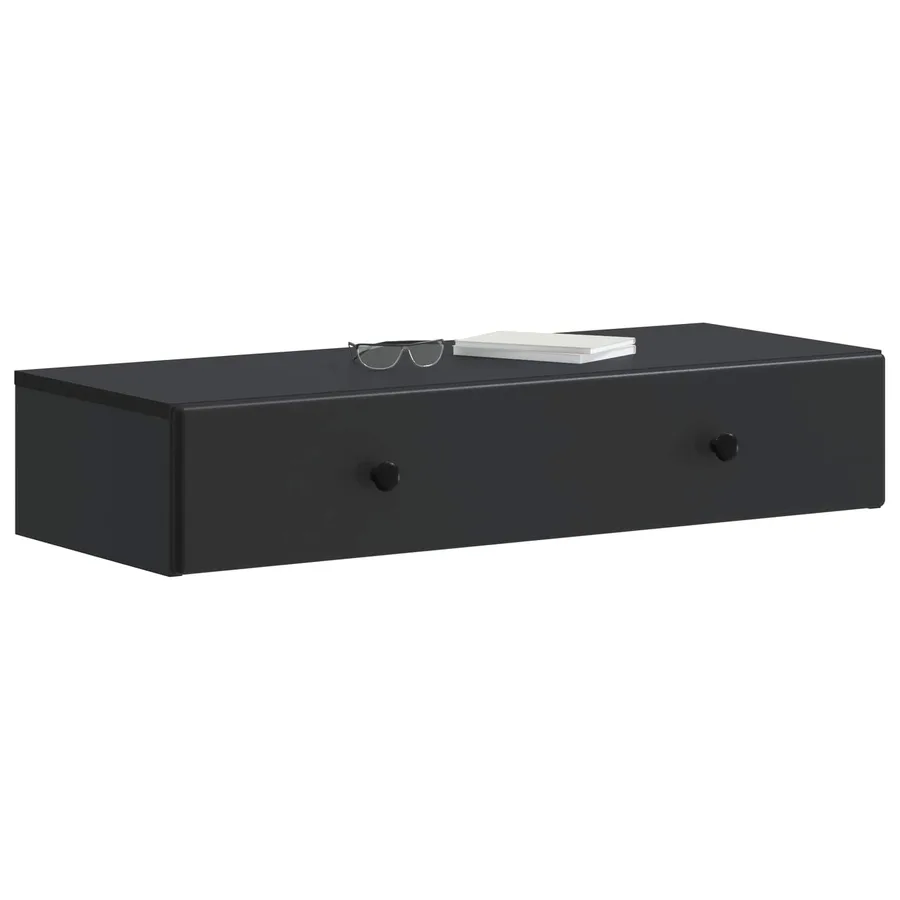 Table d'appoint murale Noir 87,5 x 34,5 x 17 cm - 3