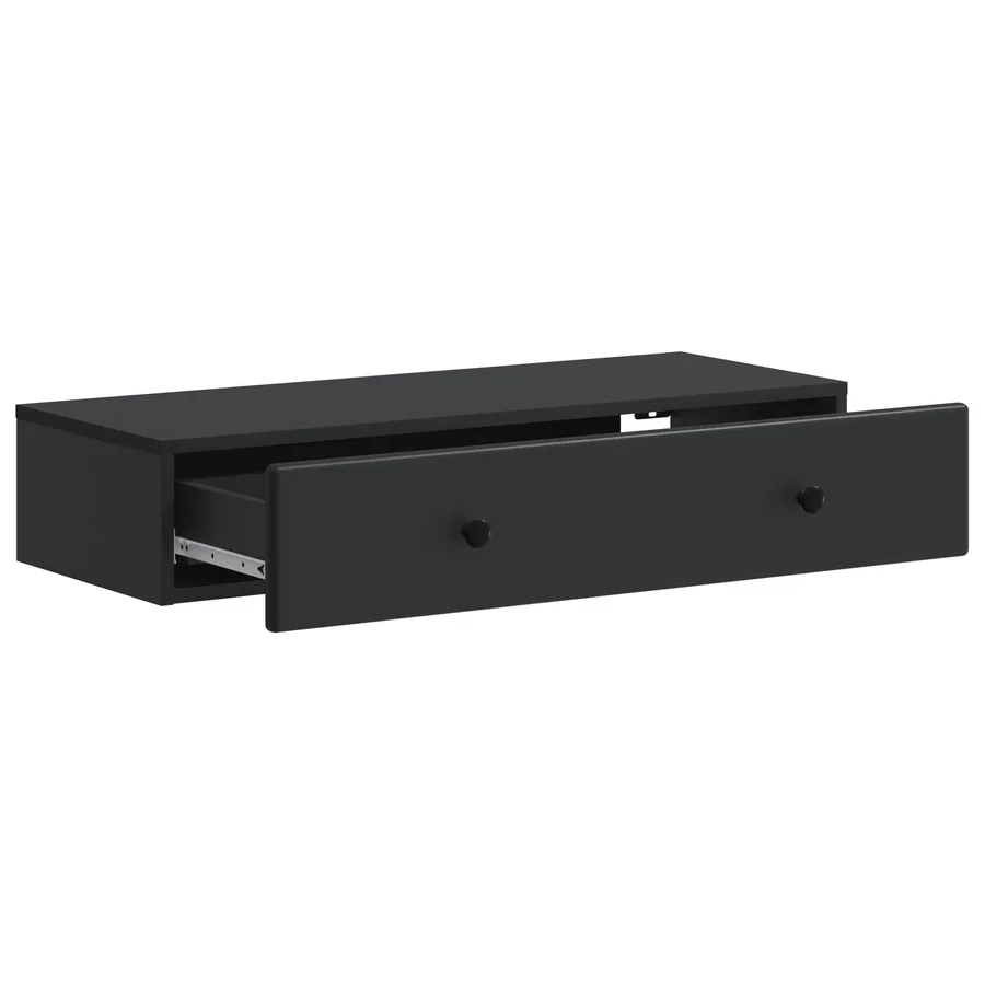 Table d'appoint murale Noir 87,5 x 34,5 x 17 cm - 4