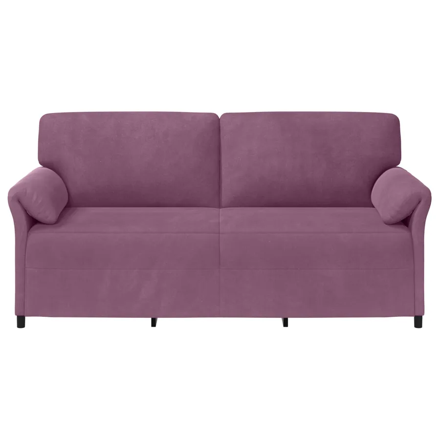 Sofa 3 places Pourpre 198 x 83 x 95 cm Velours - 3