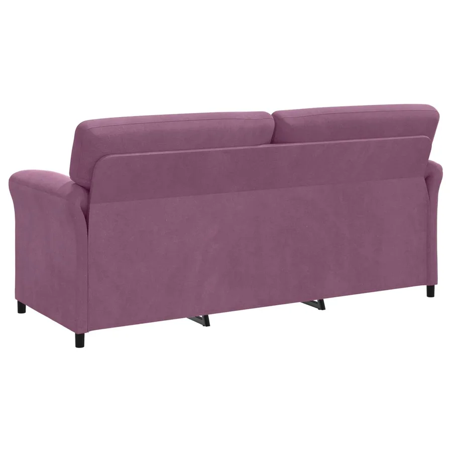 Sofa 3 places Pourpre 198 x 83 x 95 cm Velours - 5