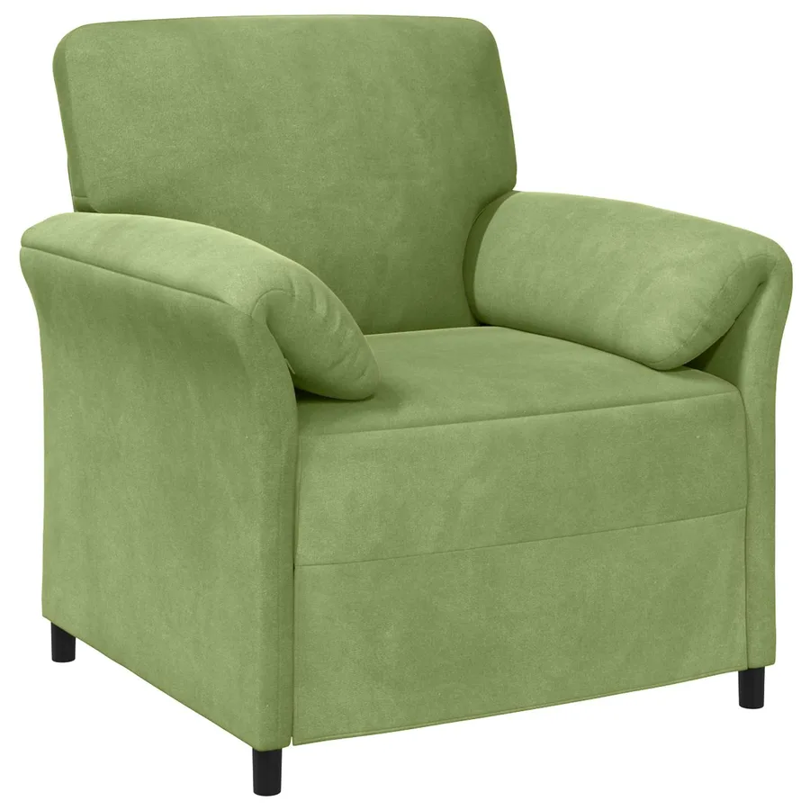 Canapé 1 place Vert clair 88 x 83 x 95 cm Velours - 2