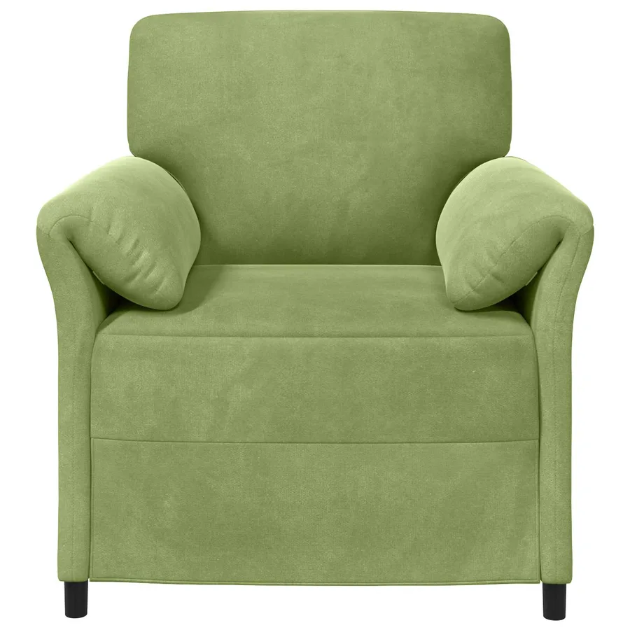 Canapé 1 place Vert clair 88 x 83 x 95 cm Velours - 3