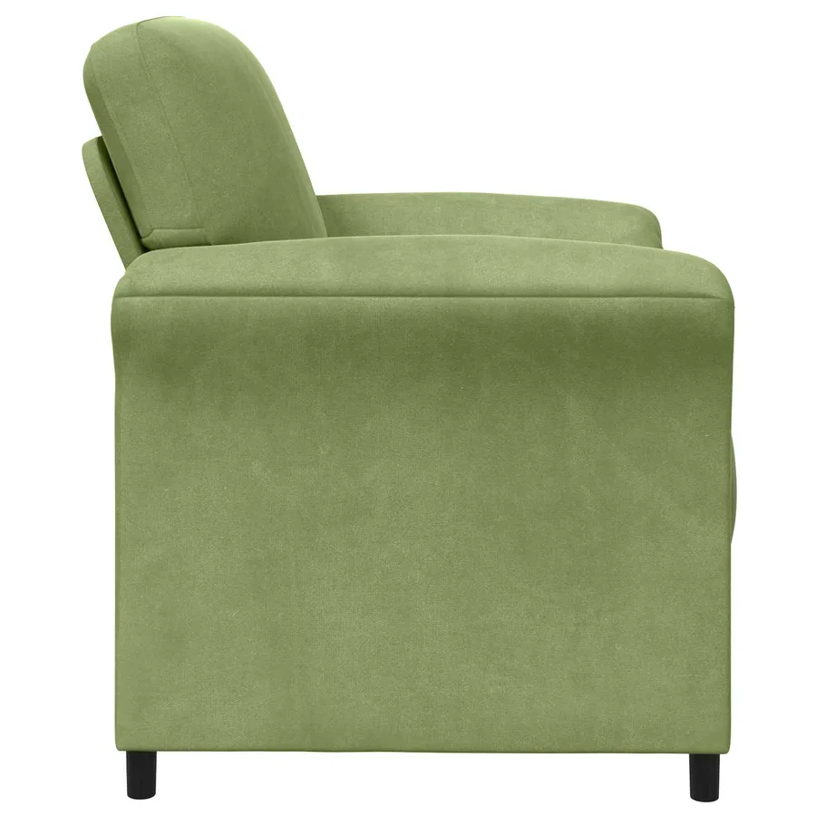 Canapé 1 place Vert clair 88 x 83 x 95 cm Velours - 4