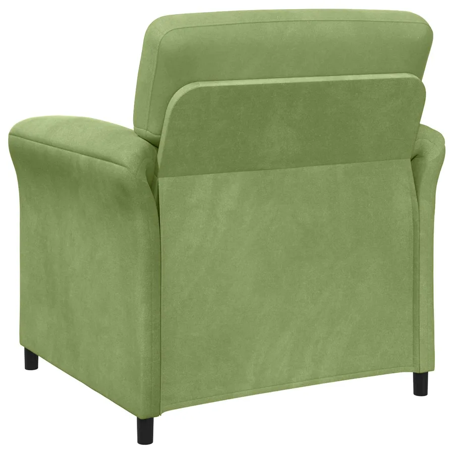 Canapé 1 place Vert clair 88 x 83 x 95 cm Velours - 5