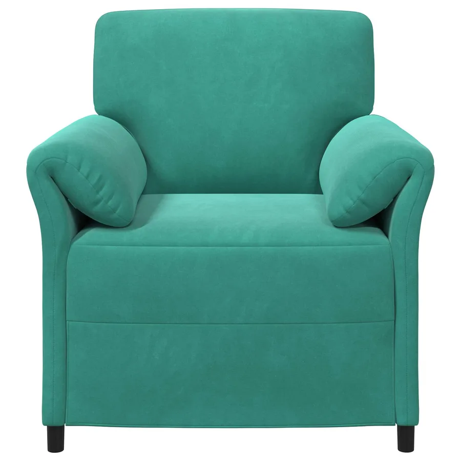Canapé 1 place Turquoise 88 x 83 x 95 cm Velours - 3
