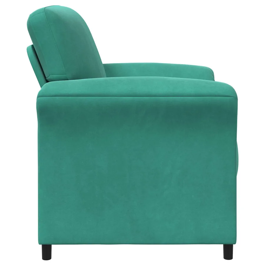 Canapé 1 place Turquoise 88 x 83 x 95 cm Velours - 4