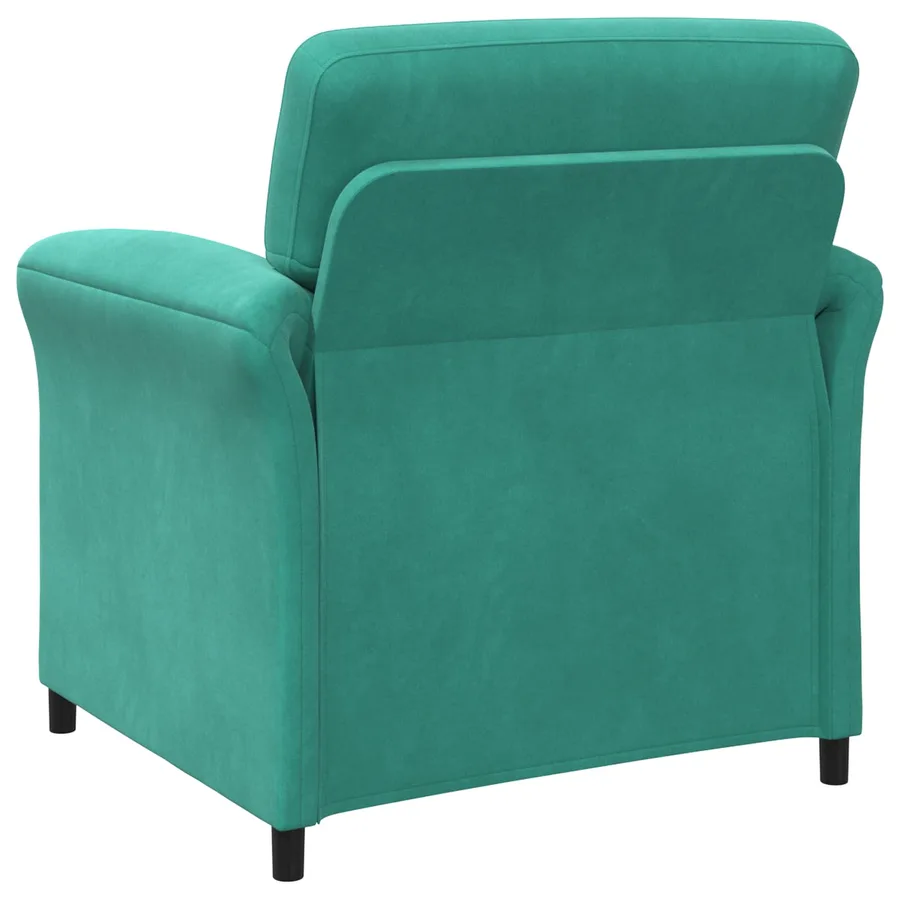 Canapé 1 place Turquoise 88 x 83 x 95 cm Velours - 5