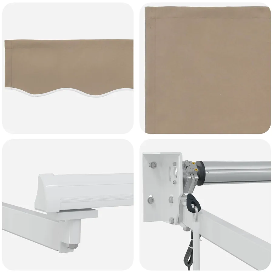 Auvent rétractable électrique Beige 4 × 3 m - 9