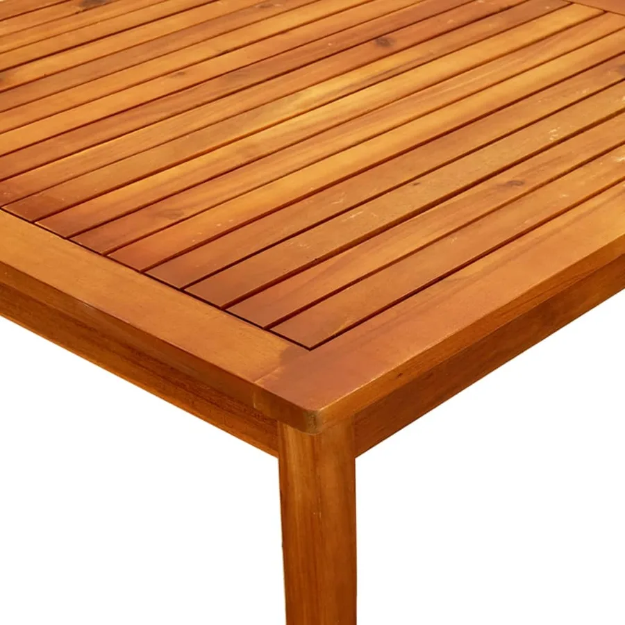 Table basse de jardin 85x85x45 cm Bois solide d'acacia - 6