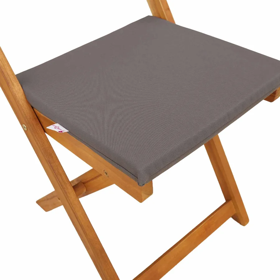Chaises de bistrot d'extérieur 2 pcs Gris foncé 40 x 53 x 80 cm - 10