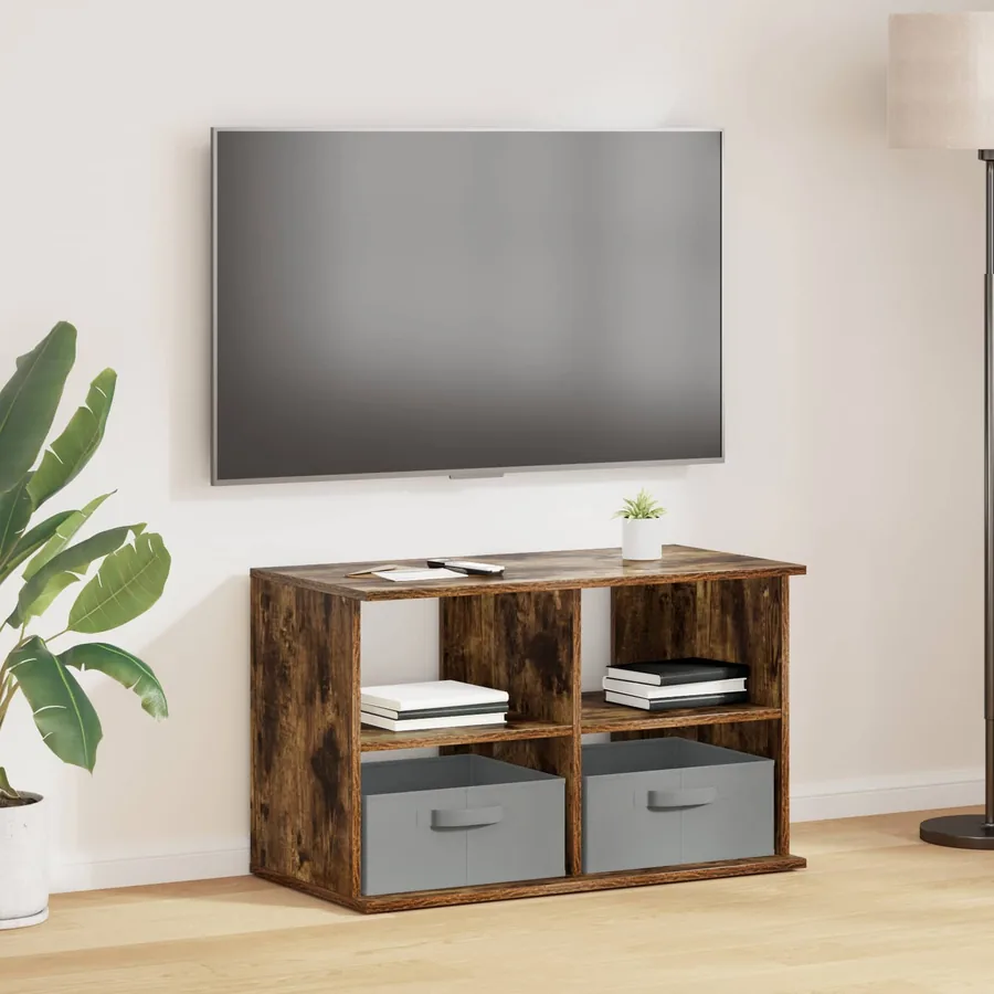 Support de télévision avec tiroir Chêne fumé 79 x 40 x 48 cm
