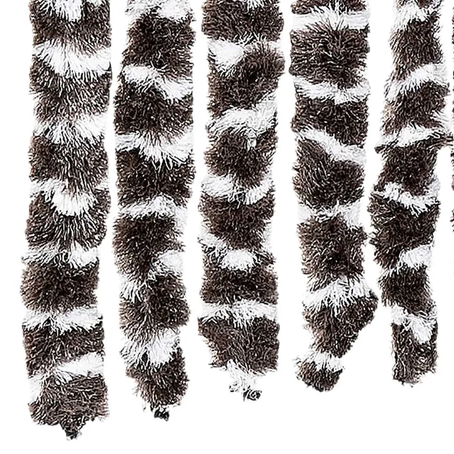 Moustiquaire Marron et blanc 56x185 cm Chenille - 5