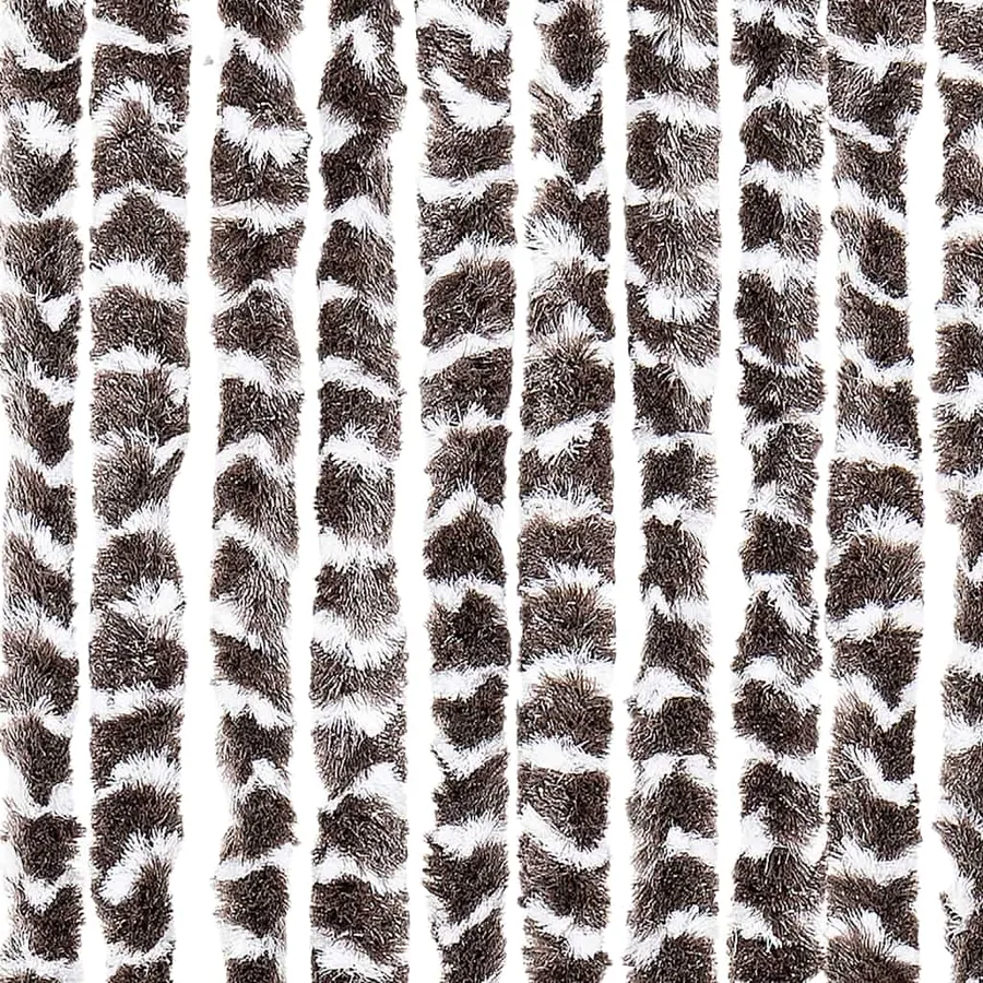 Moustiquaire Marron et blanc 56x185 cm Chenille - 6