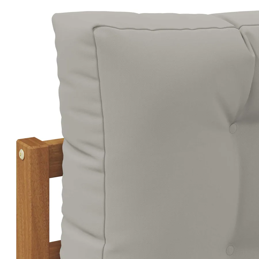 Ensemble de canapés d'extérieur 8 pc Naturel et gris clair - 6
