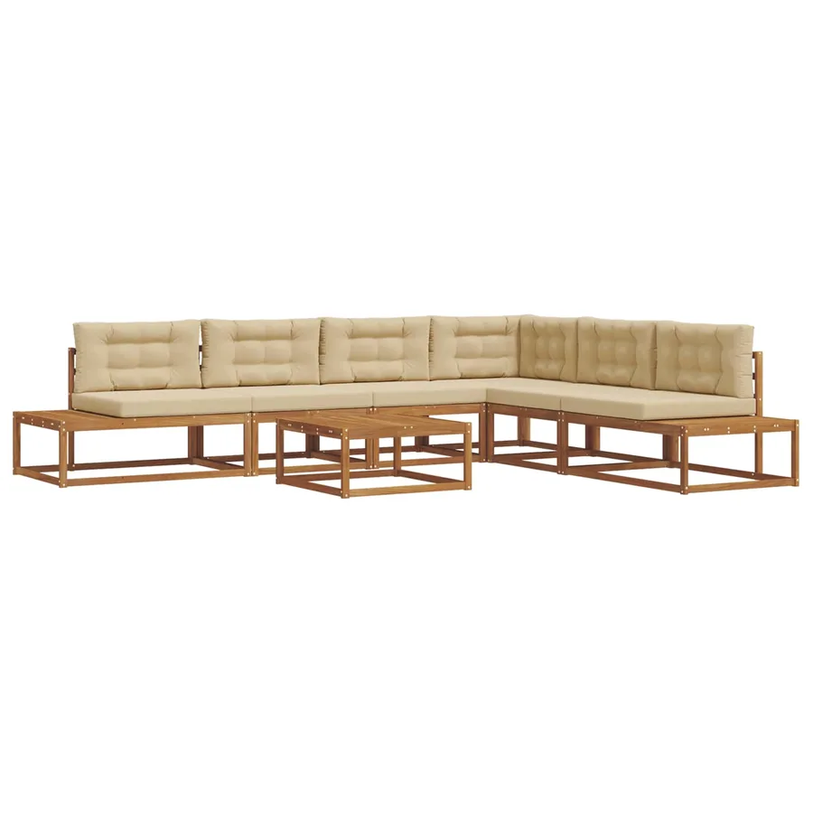 Ensemble de canapés d'extérieur Naturel et Beige - 2
