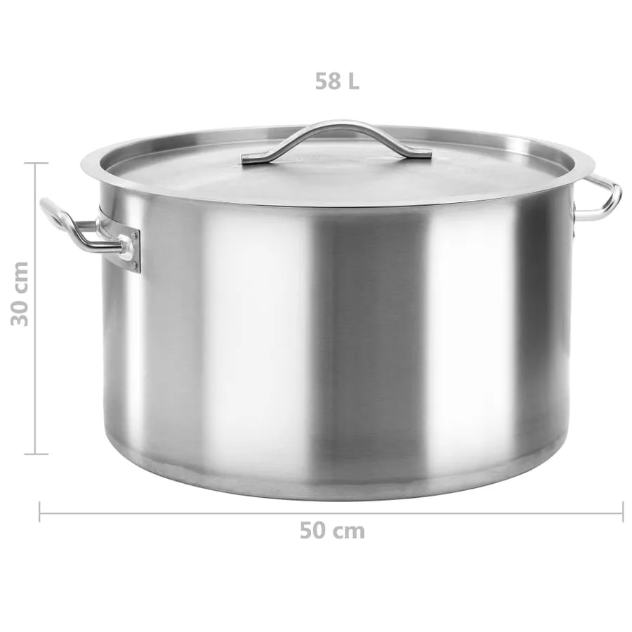 Marmite 58 L 50x30 cm Acier inoxydable - 7