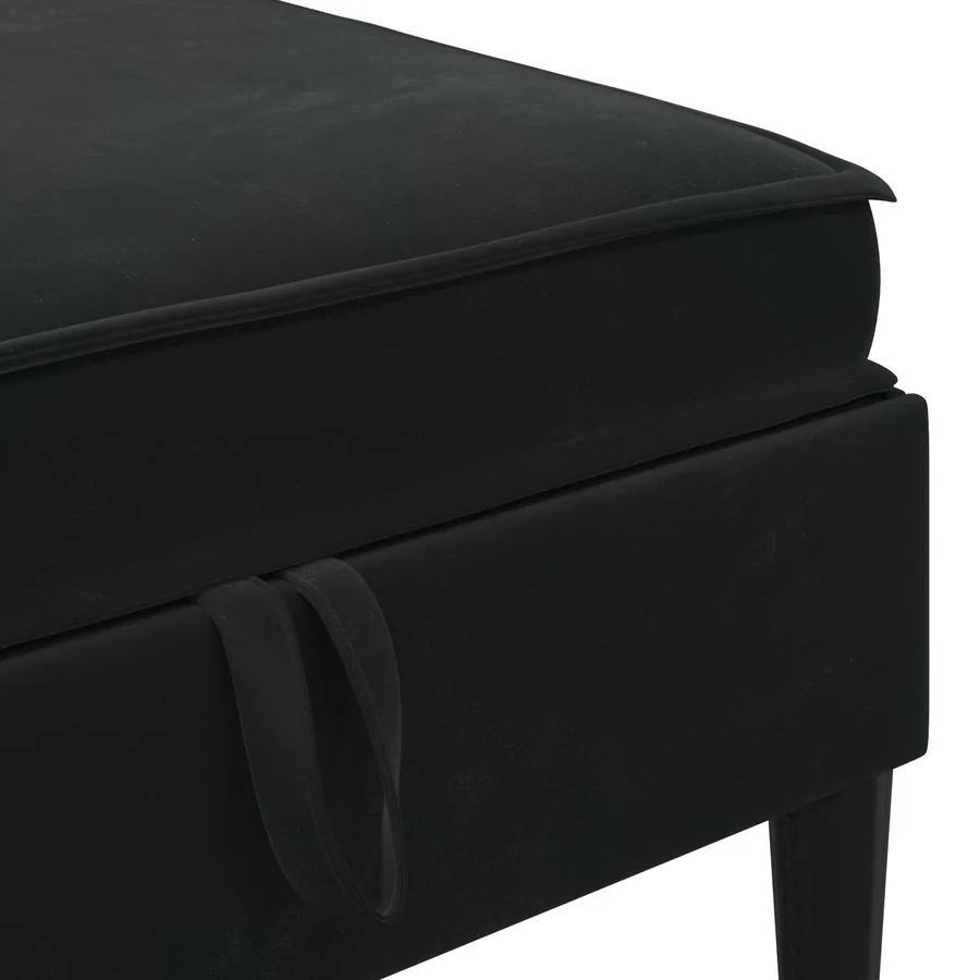 Ensemble de meubles pour le salon 5 pcs Noir Velours - 7