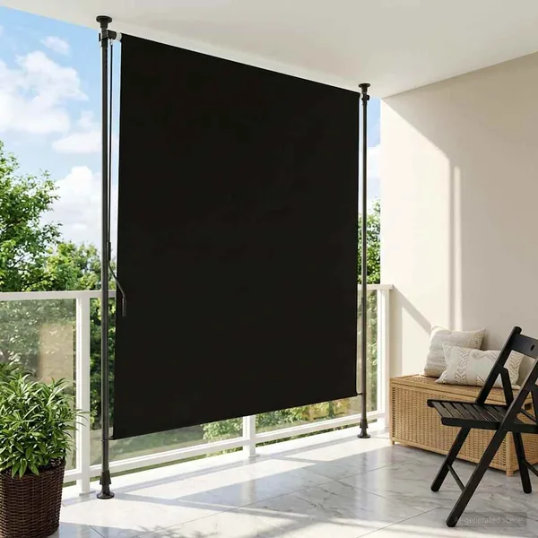Store Roulant Extérieur Noir 200 x 270 cm