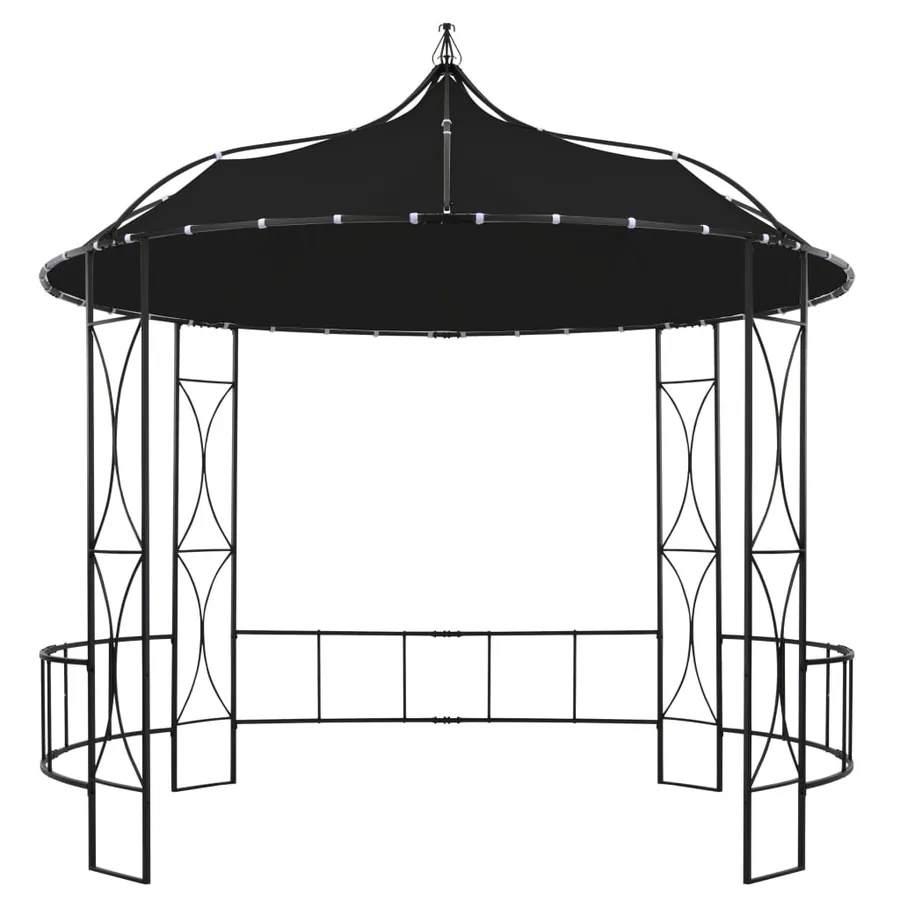 Belvédère 300 x 290 cm Anthracite Rond - 2