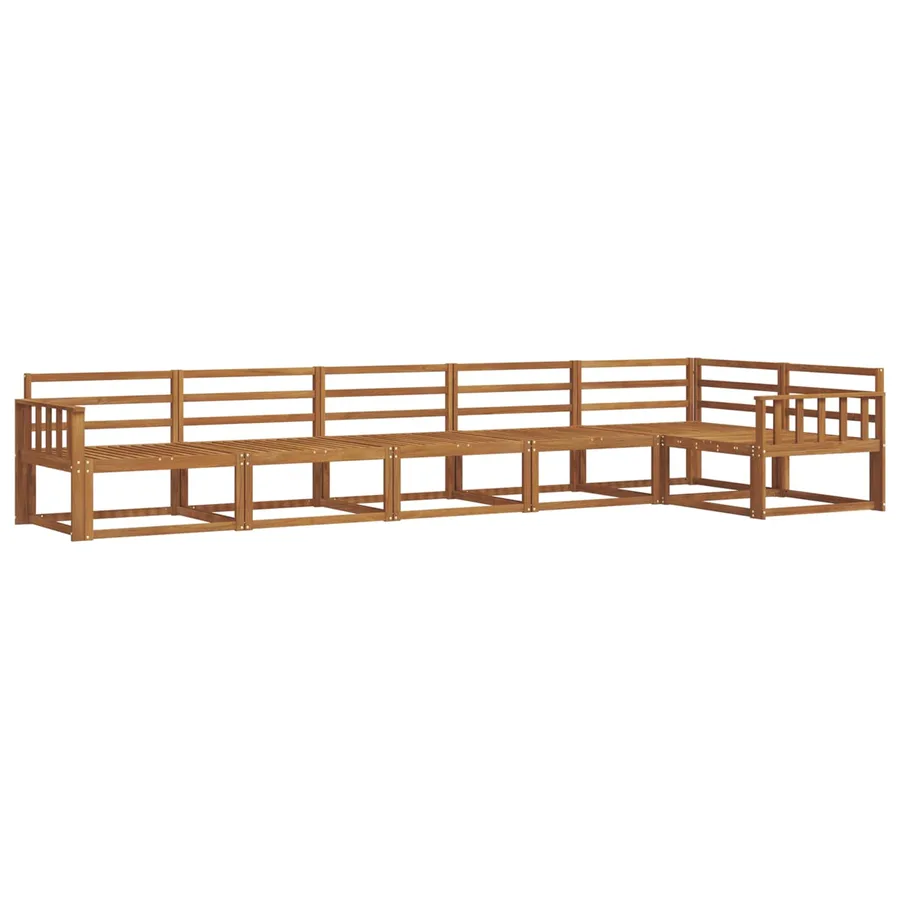 Ensemble de canapés d'extérieur 6 pcs Naturel - 2