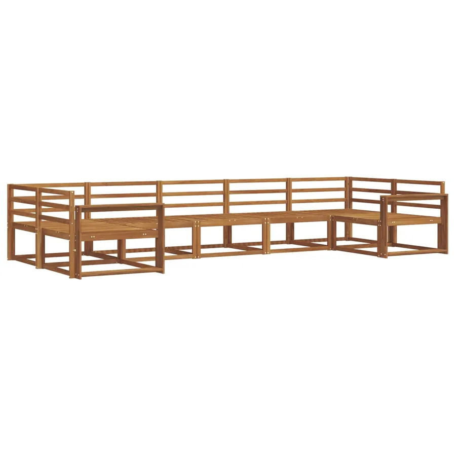 Ensemble de canapés d'extérieur 7 pcs Naturel - 2