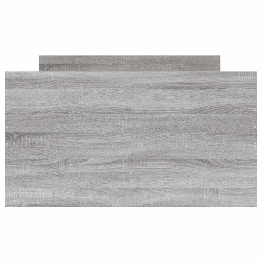 Cadre de lit avec rangement Gris béton 80 x 200 cm - 5