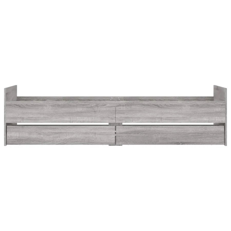Cadre de lit avec rangement Gris béton 80 x 200 cm - 6