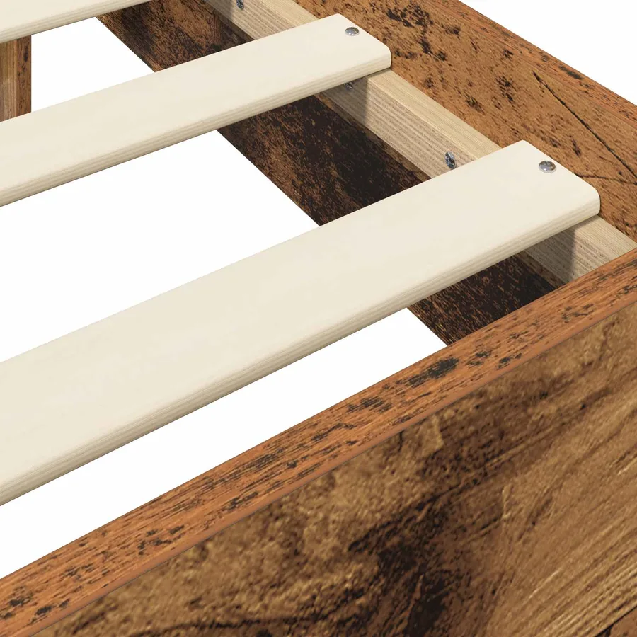 Cadre de lit avec rangement Bois ancien 80 x 200 cm - 7