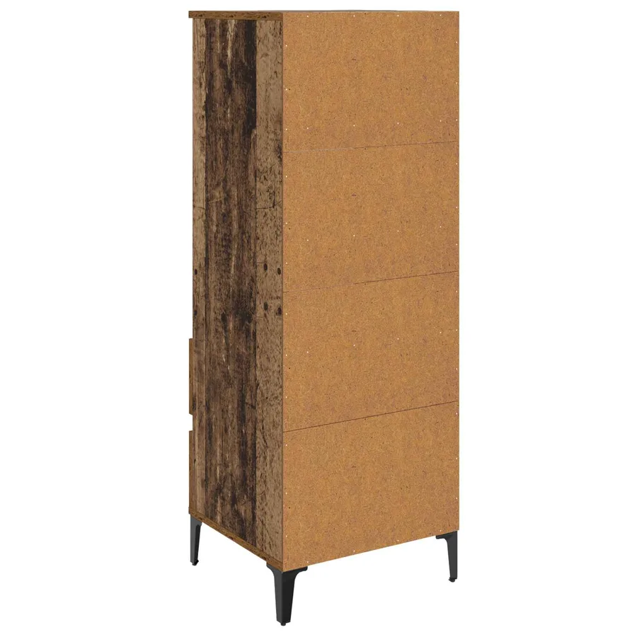Haut Armoire Bois ancien 40 x 36 x 110 cm Bois d'ingénierie - 4