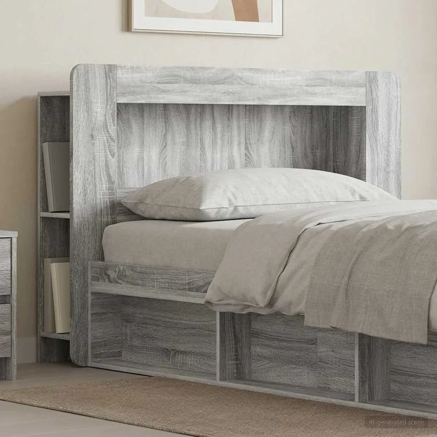 Cabinet de Tête de Lit Sonoma gris Bois d’ingénierie