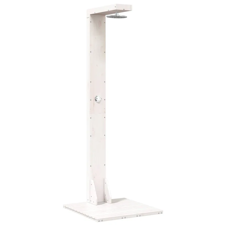 Douche d'extérieur 210 cm Blanc - 2