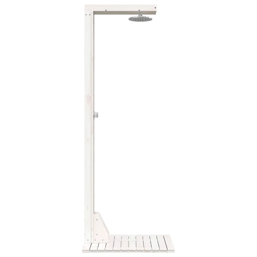 Douche d'extérieur 210 cm Blanc - 5