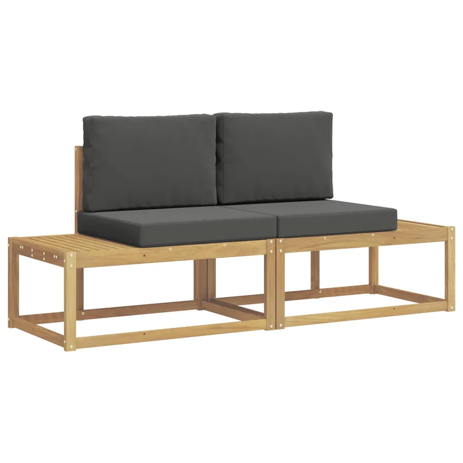 Ensemble de canapés d'extérieur 2 pcs Blanc et anthracite - 2