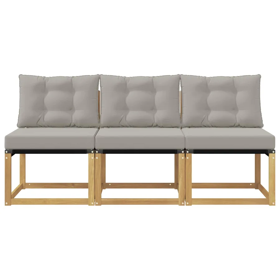 3 Pièce Sofa de milieu extérieur - 4