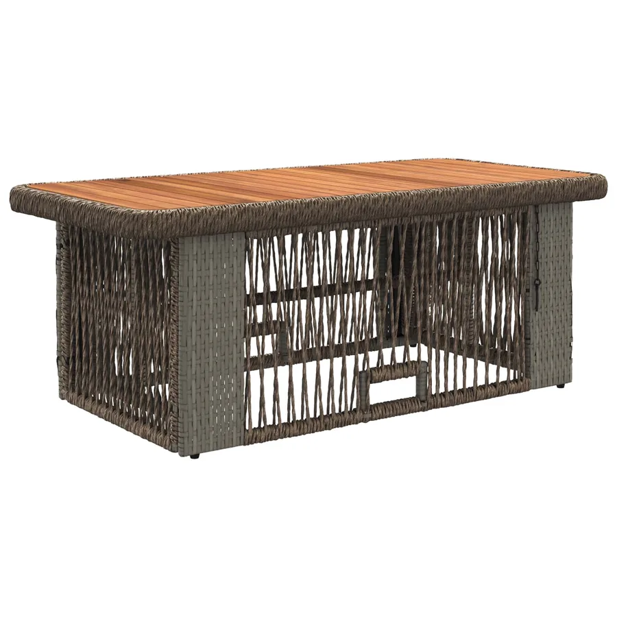Ensemble de salle à manger pour jardin 4 pcs Gris et Gris foncé - 5