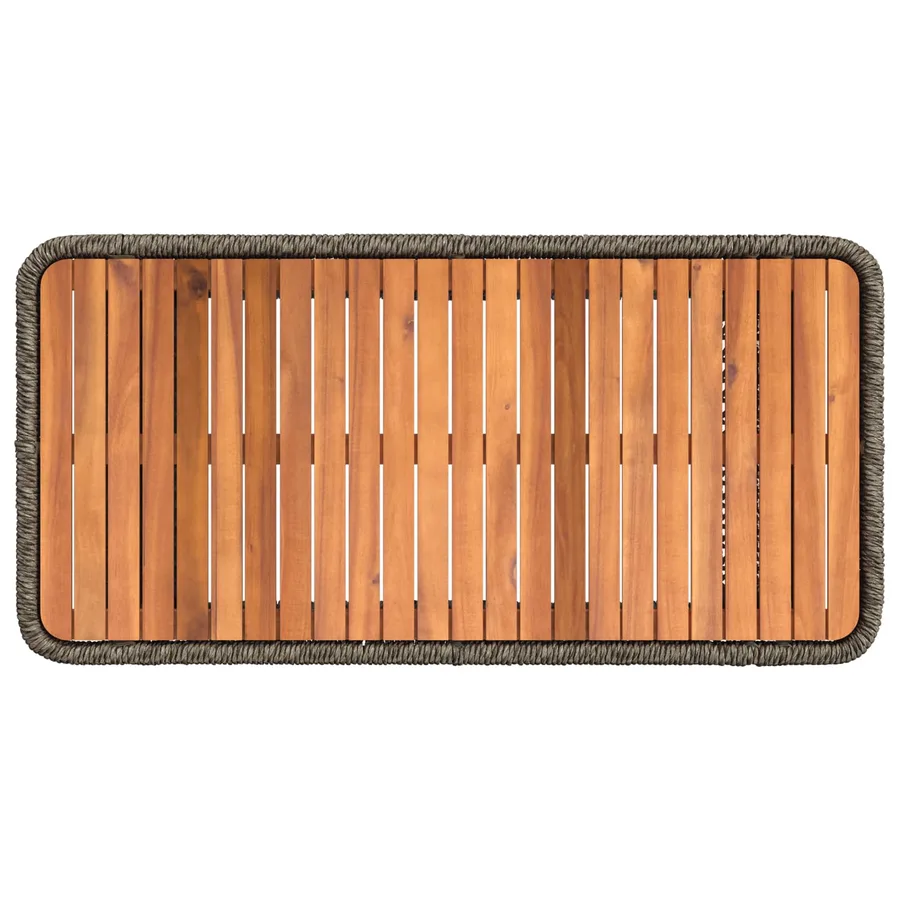 Ensemble de salle à manger pour jardin 4 pcs Gris et Gris foncé - 6