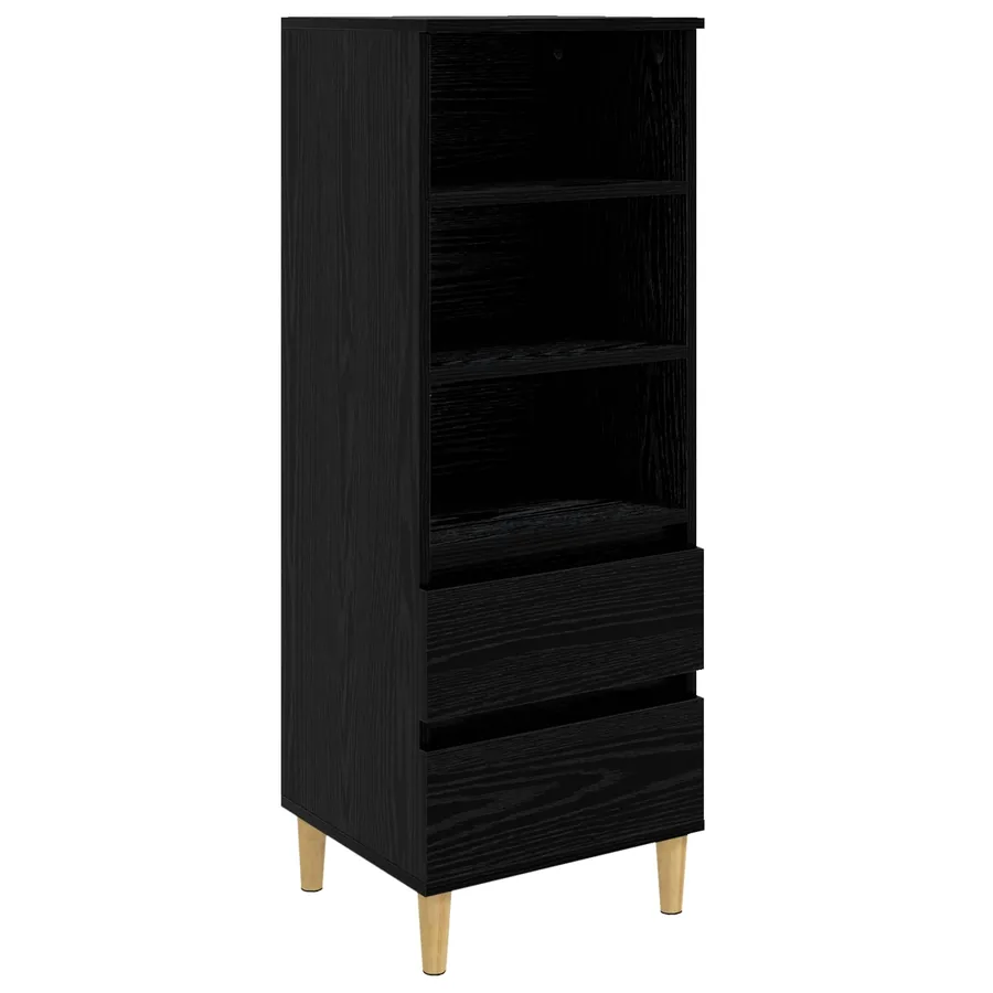 Haut Armoire Chêne noir 40 x 36 x 110 cm Bois d'ingénierie
