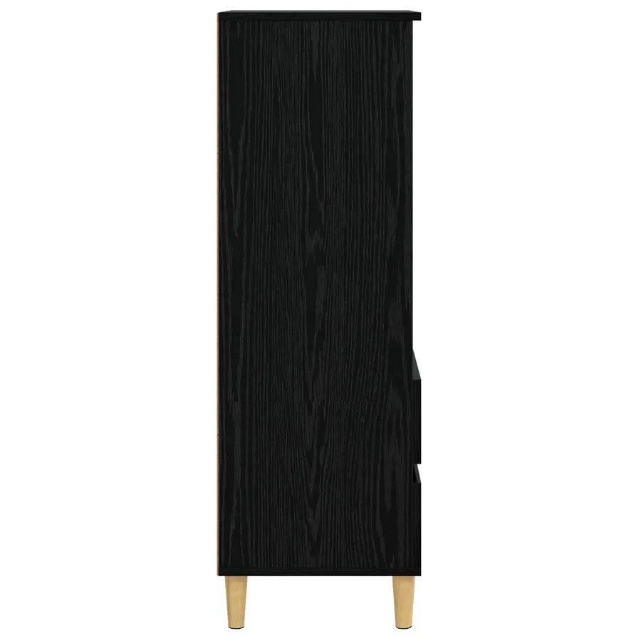 Haut Armoire Chêne noir 40 x 36 x 110 cm Bois d'ingénierie - 3