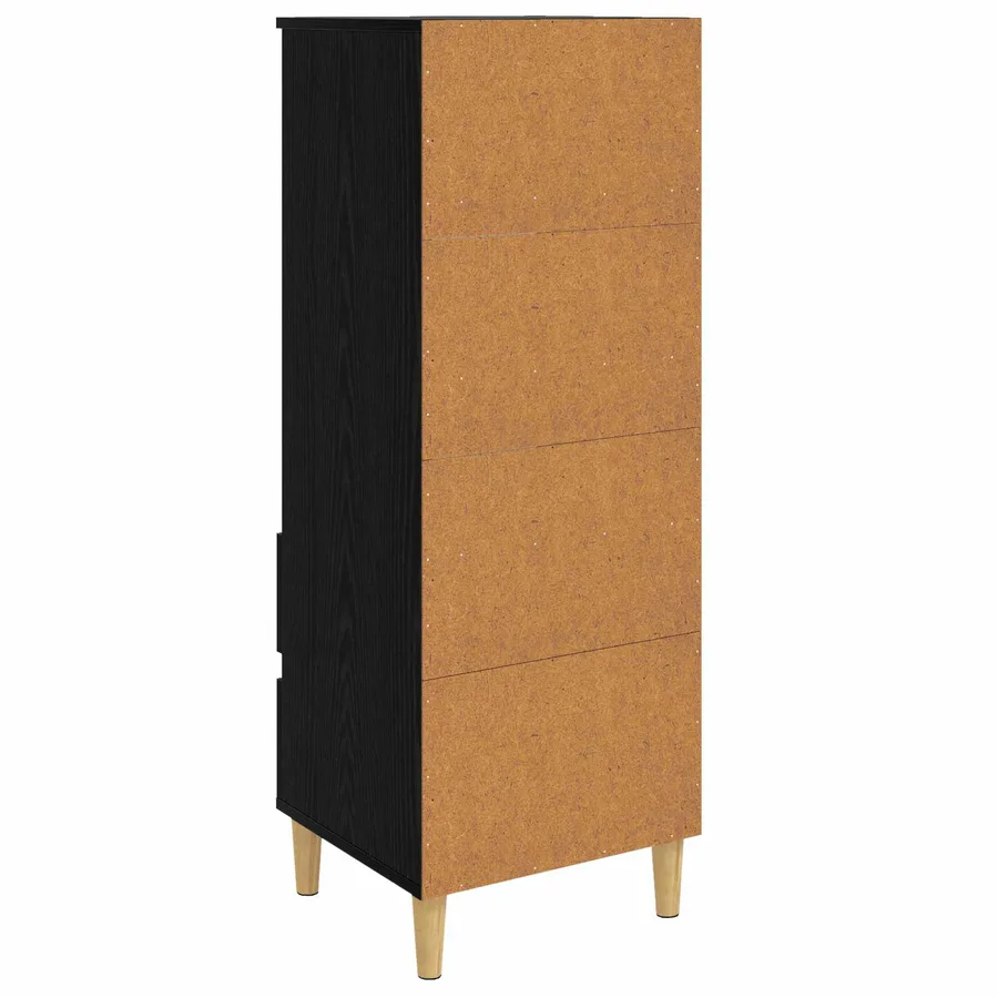 Haut Armoire Chêne noir 40 x 36 x 110 cm Bois d'ingénierie - 4