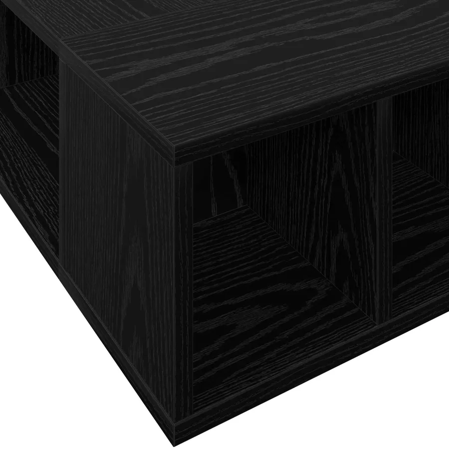 Cadre de lit avec rangement avec étagère Chêne noir 80 x 200 cm - 6