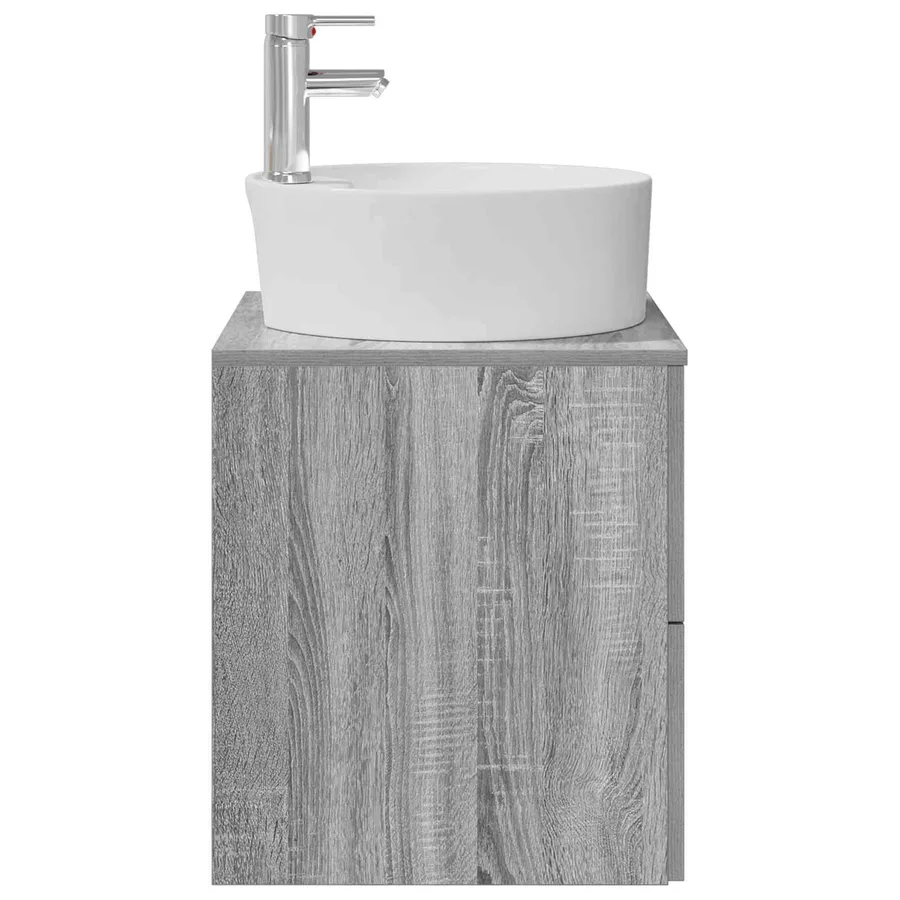 Vanité de lavabo mural Sonoma gris 49,5 x 44,5 x 65 cm - 4