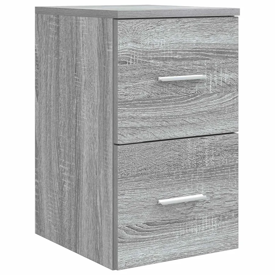 Ensemble de mobilier de salle de bain 5 pcs Sonoma gris - 6