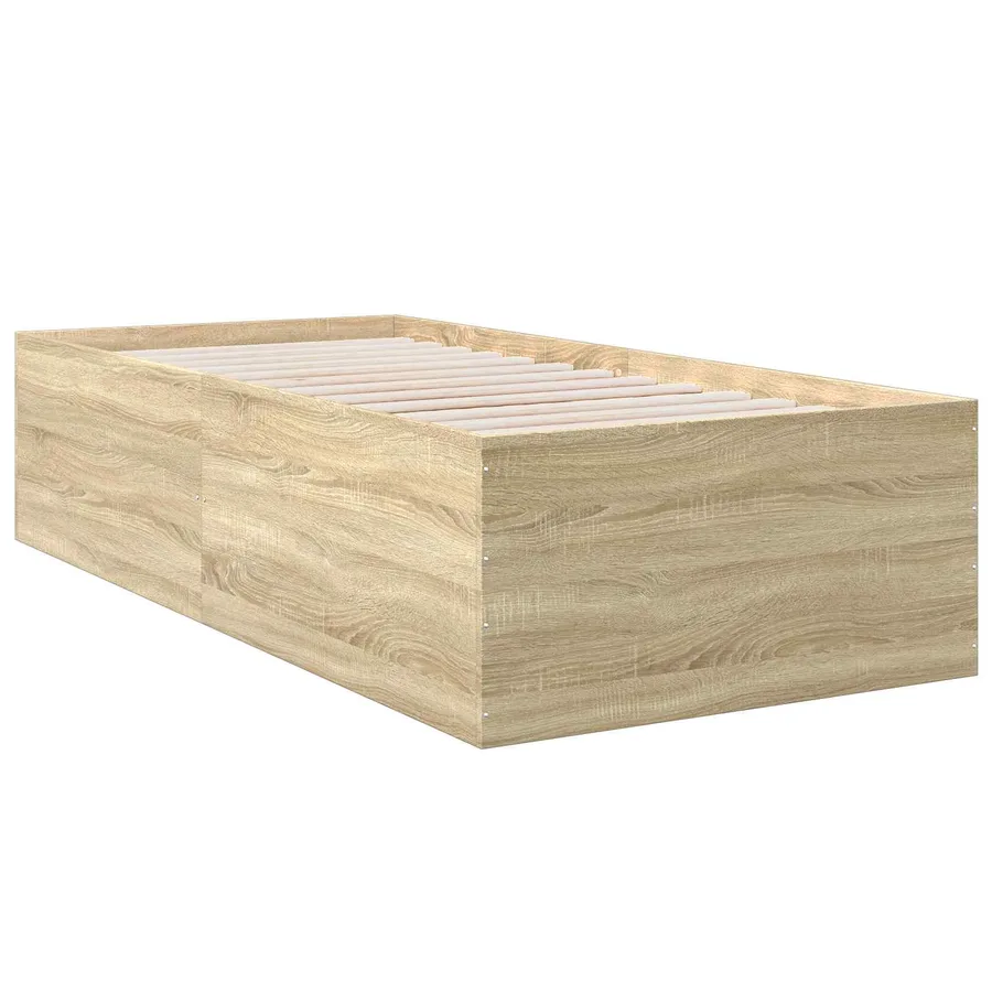 Cadre de lit au sol Chêne Sonoma 80 x 200 cm Bois d'ingénierie - 3