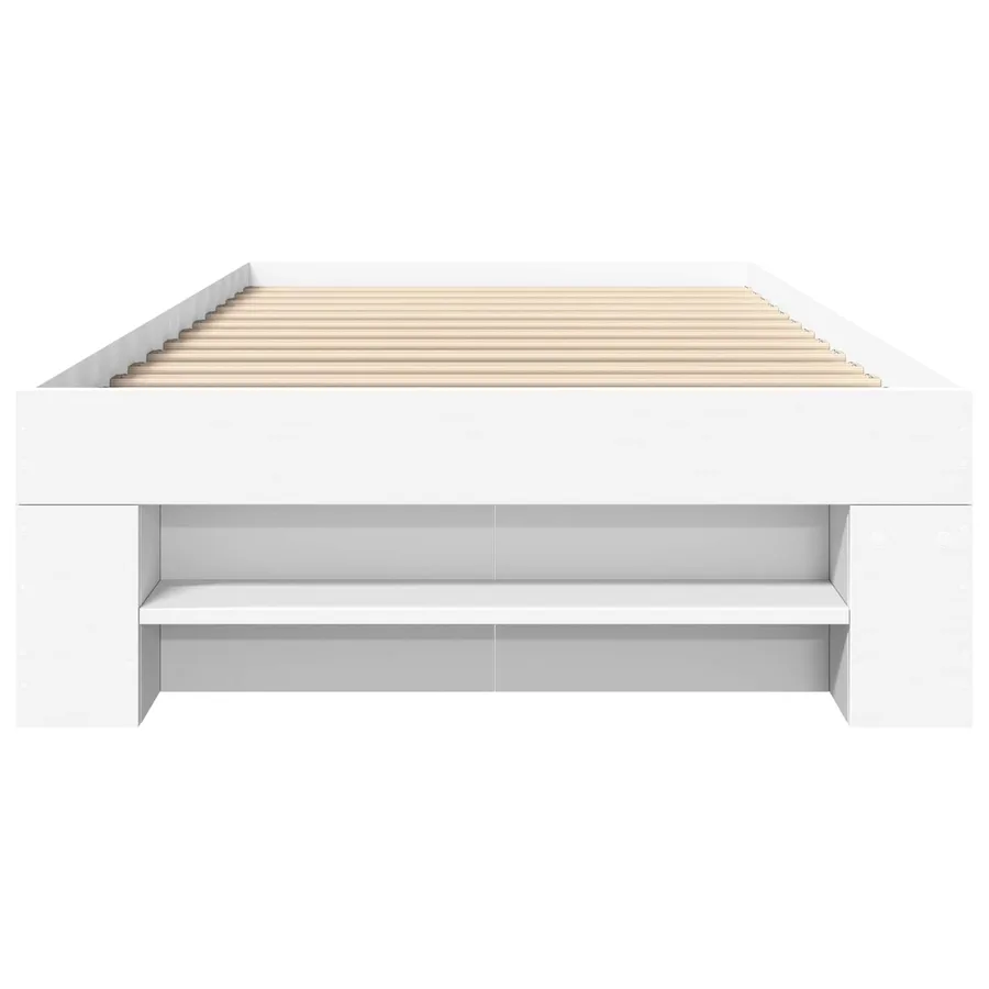 Cadre de lit avec rangement Blanc 80 x 200 cm Bois d'ingénierie - 5