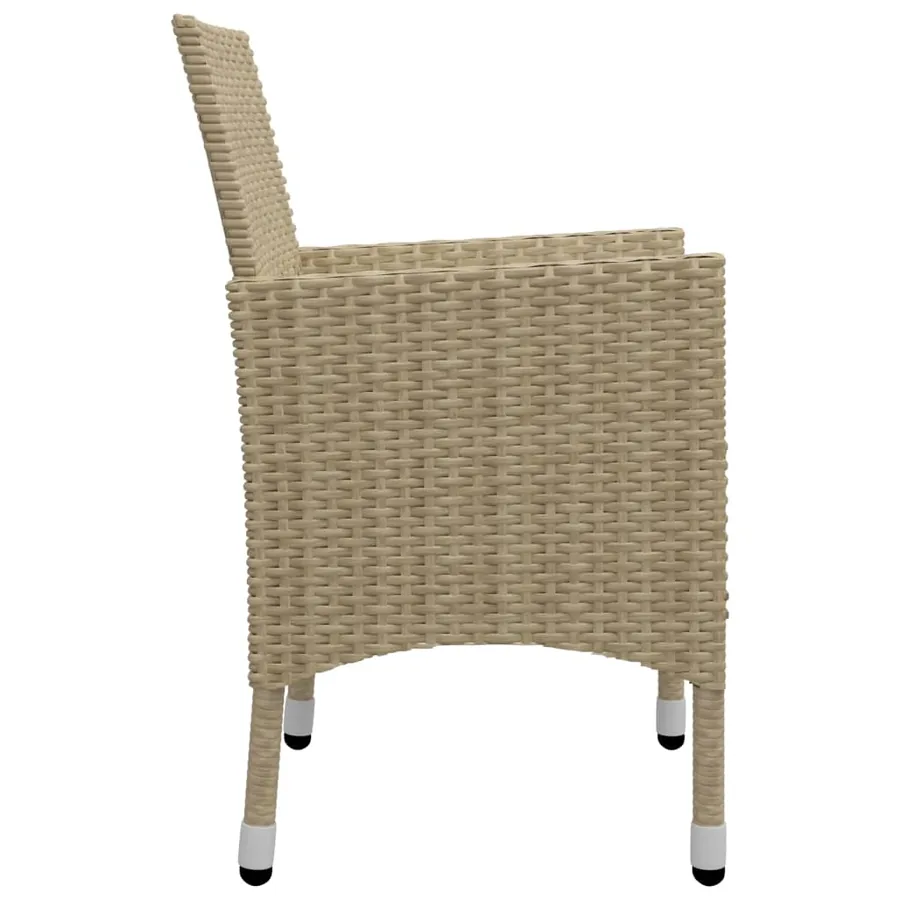Ensemble à manger de jardin 7 pcs Beige - 8