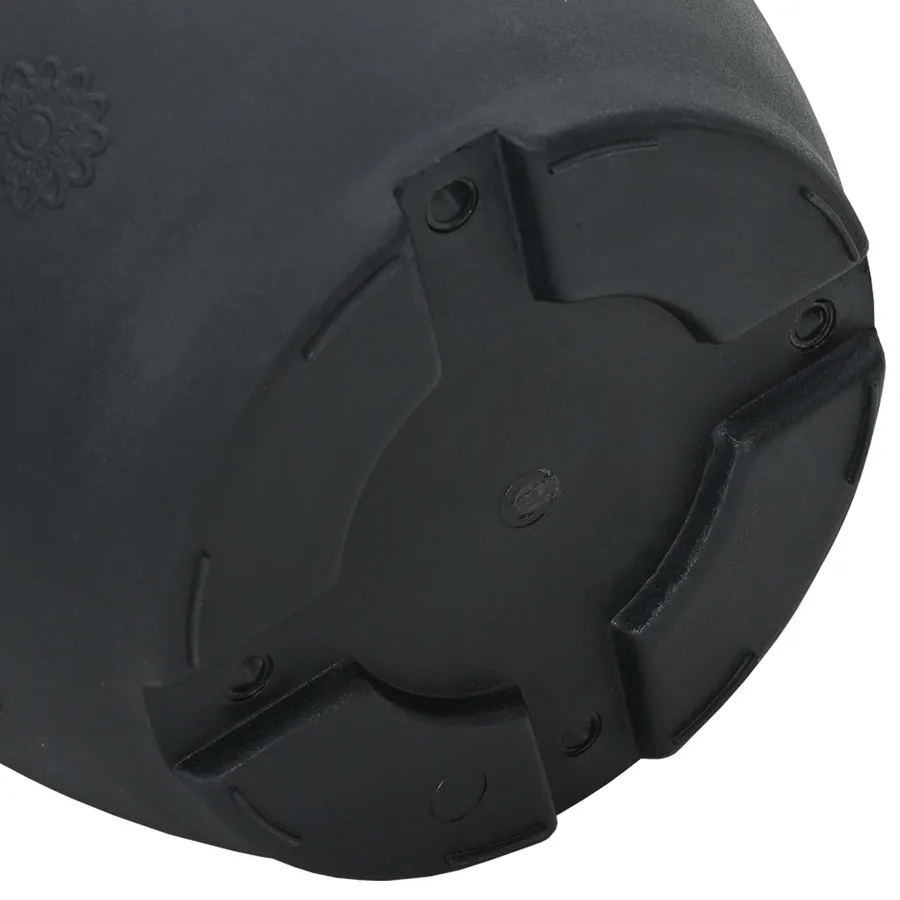 Pots de plantes 6 pcs Noir Ø 39 x 32 cm Plastique - 9