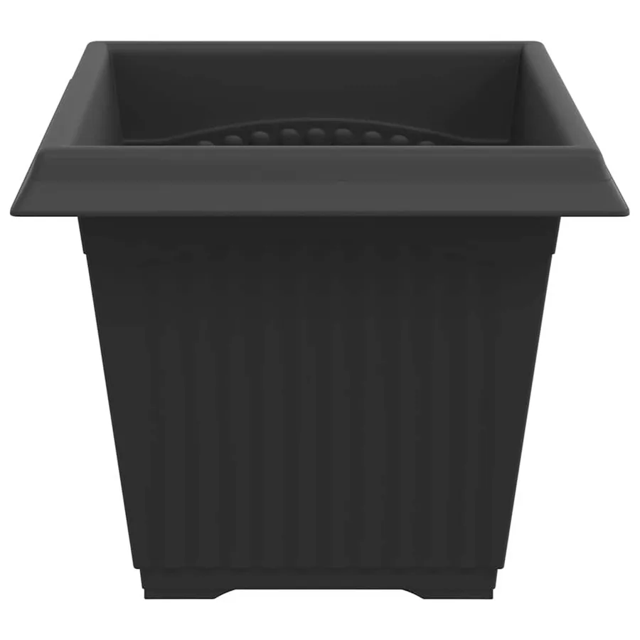 Pot de Fleurs Carré 24 pcs Noir 20 x 20 x 16 cm Plastique - 6