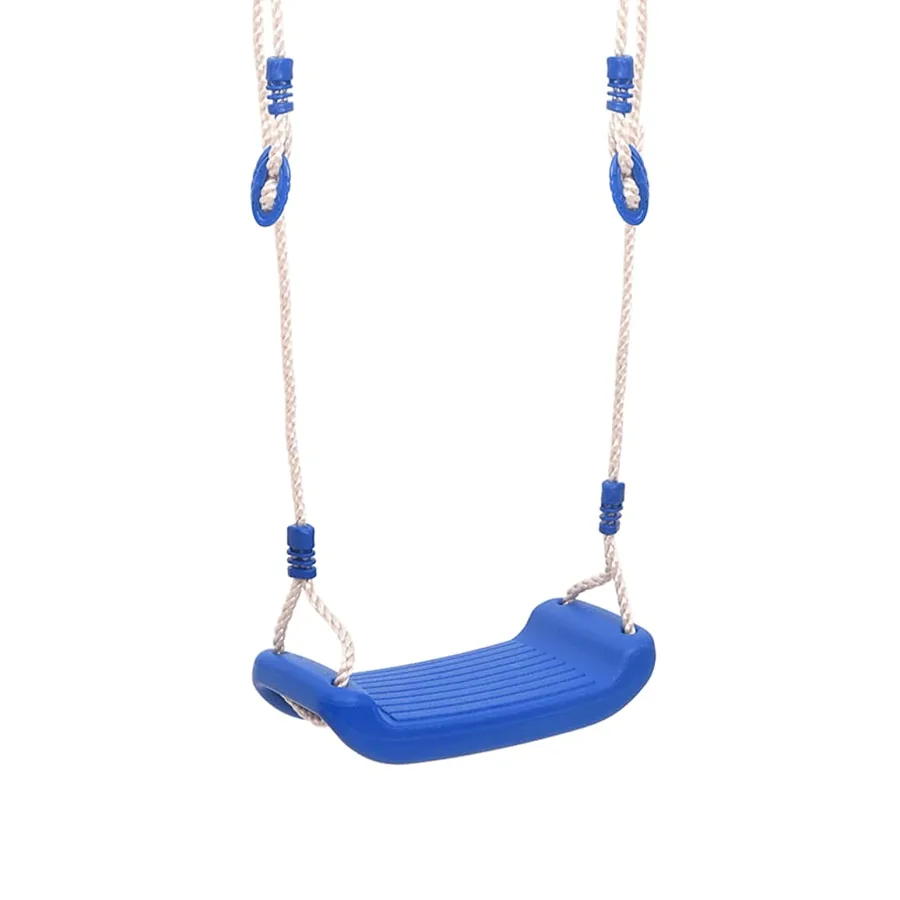 Sièges de balançoire avec cordes 2 pcs bleu 37x15 cm PE - 4