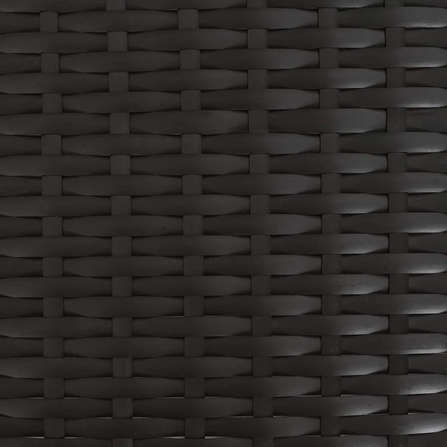 Ensemble de salle à manger pour jardin 3 pcs Noir et gris - 10