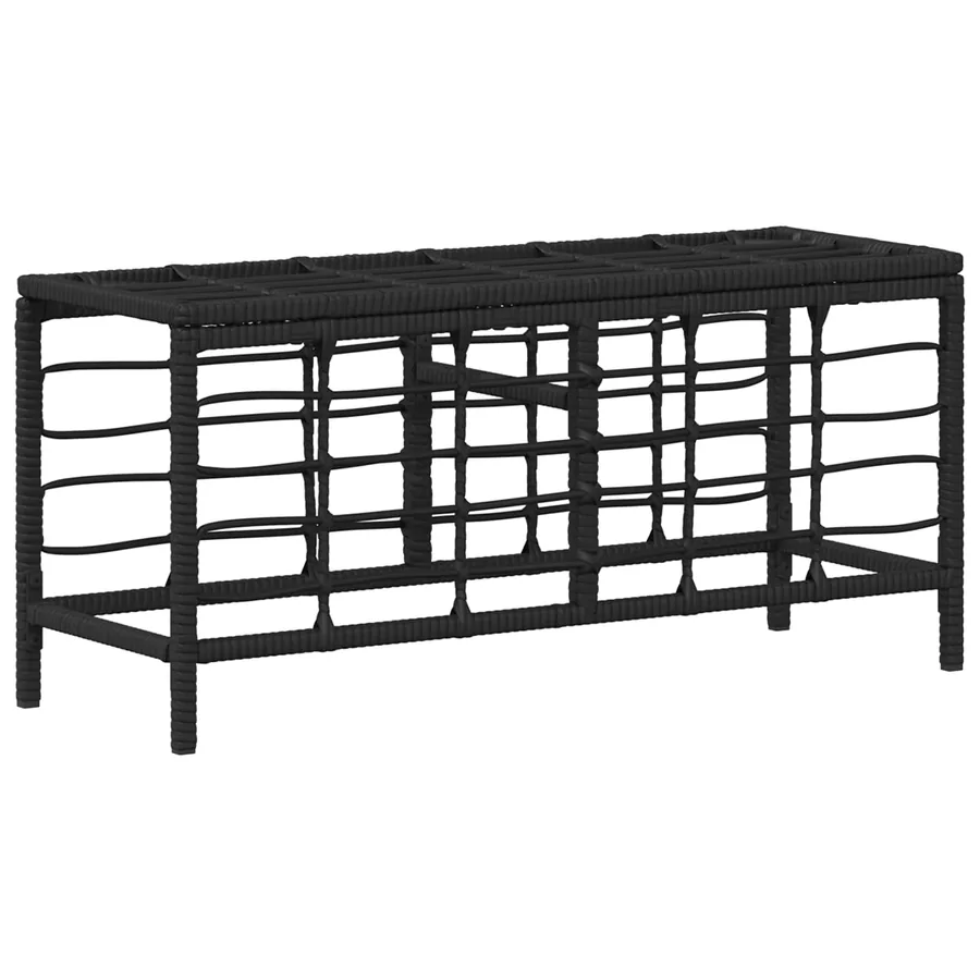 Ensemble de salle à manger pour jardin 3 pcs Noir et gris - 5
